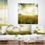 Coussin décoratif paysage de ciel dramatique sur fond de coquelicots-731891277-731891273
