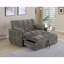 Canapé-lit coulissant: coussin capitonné, conception convertible-1906947760
