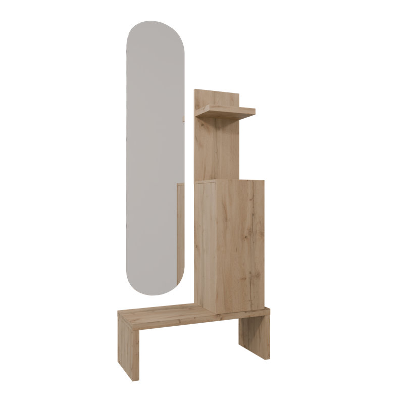 Myrone Hall Tree 80cm Wide, Beige