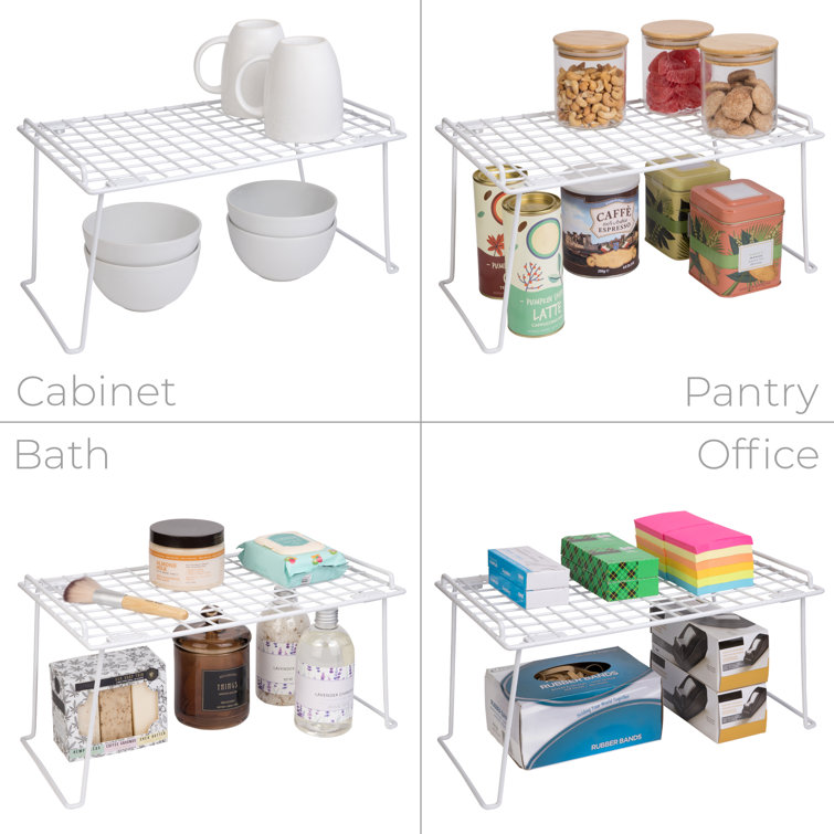 Pusdon Stackable Storage Metal Baskets for kitchen