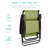  Folding Zero Gravity Recliner Patio Lounge Chair W/ Canopy Shade, Headrest, Tray - Dusty Green-1935343963