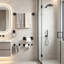 Ensemble de barre à serviettes 5 pièces noir mat, porte-serviettes de salle de bain moderne 23,82 pouces, porte-serviettes mural en acier inoxydable SUS304 pour accessoires de quincaillerie de salle de bain