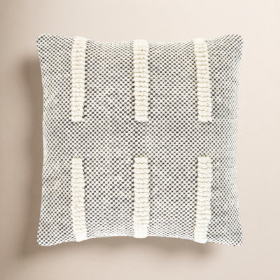 Sefarina Striped Cotton Throw Pillow