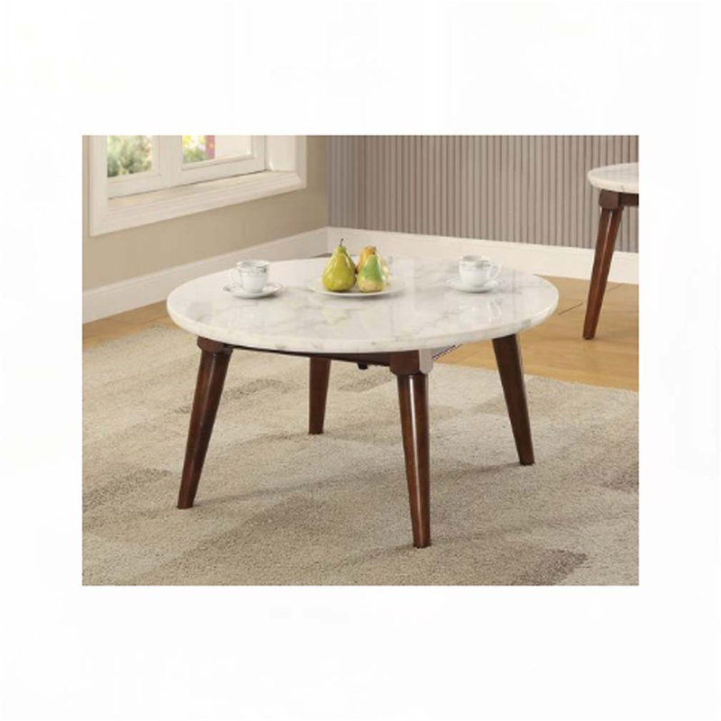 Table basse à 4 pieds en marbre