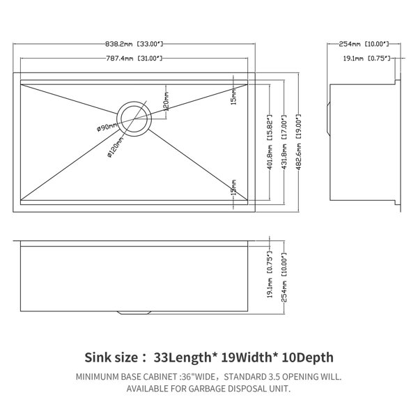 Dimensions du produit