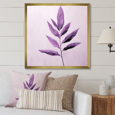 " Purple Lavender Leaf Simplicity "