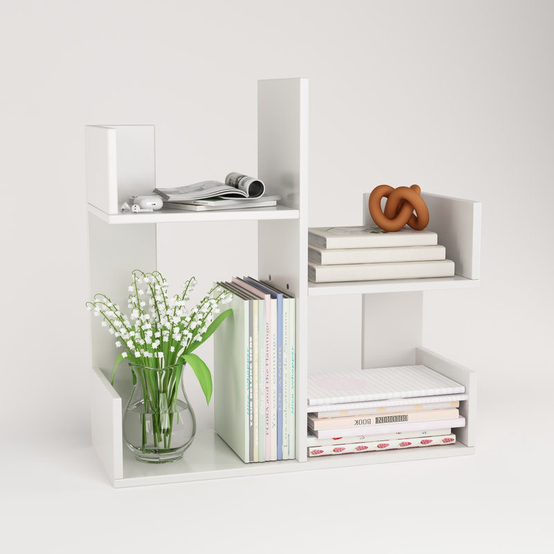 Support de rangement en bambou, Blanc