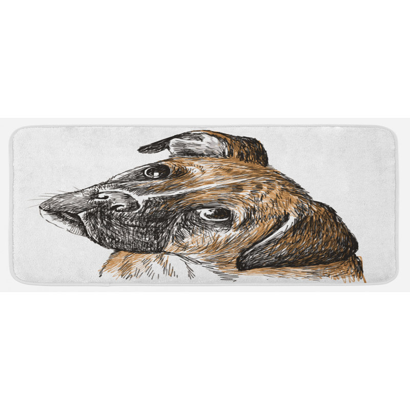 Tapis de cuisine Boxer Dog