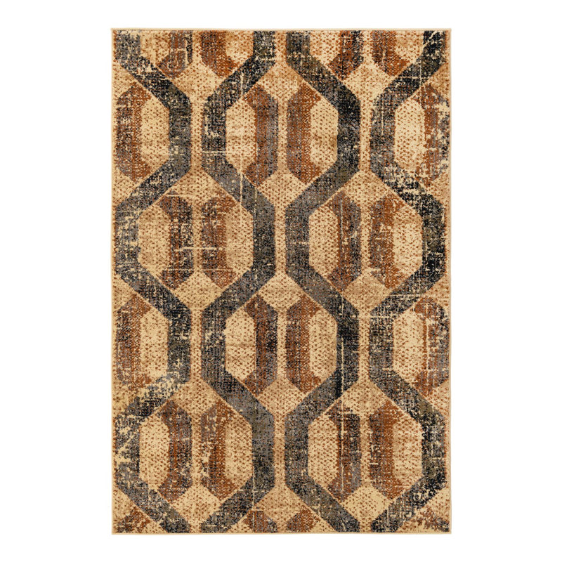 Brennin Geometric Indoor Rug, Rectangle 4' x 6'