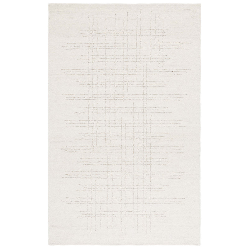Tapis ivoire / gris Ebony 851, Carré 6 pi