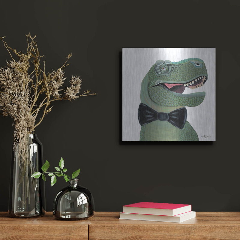 Luxe Art en métal «Mr. Rex «By Ashley Justice, métal« Mr. Rex »par Ashley Justice, H 12 po x l 12 po