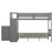 Geonna Twin over Twin/Full Solid Wood Standard Bunk Bed by Harriet Bee-557483327