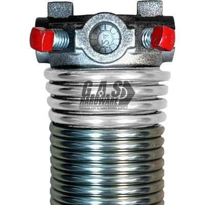 295x2x49 Galvanized Torsion Spring - Red