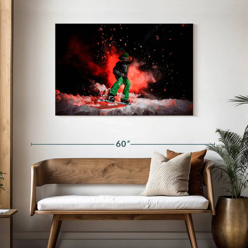 Snowboarder Sirci Cool, H 30 po x l 45 po