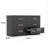 Black Color Large 6 Drawers Chest Of Drawer Dressers Table With Golden Handle-1993264659