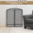 Azusena 3 Panel Iron Fireplace Screen