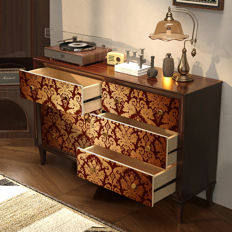 Armoire de décoration rétro légère de style américain