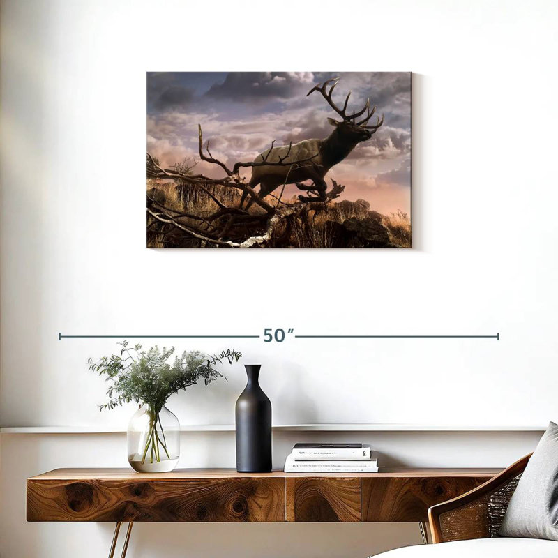 Brampt Elk Adventure, 20" H x 30" W