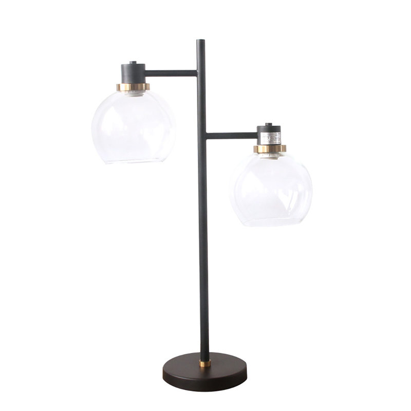 Brilon Metal Table Lamp, Black