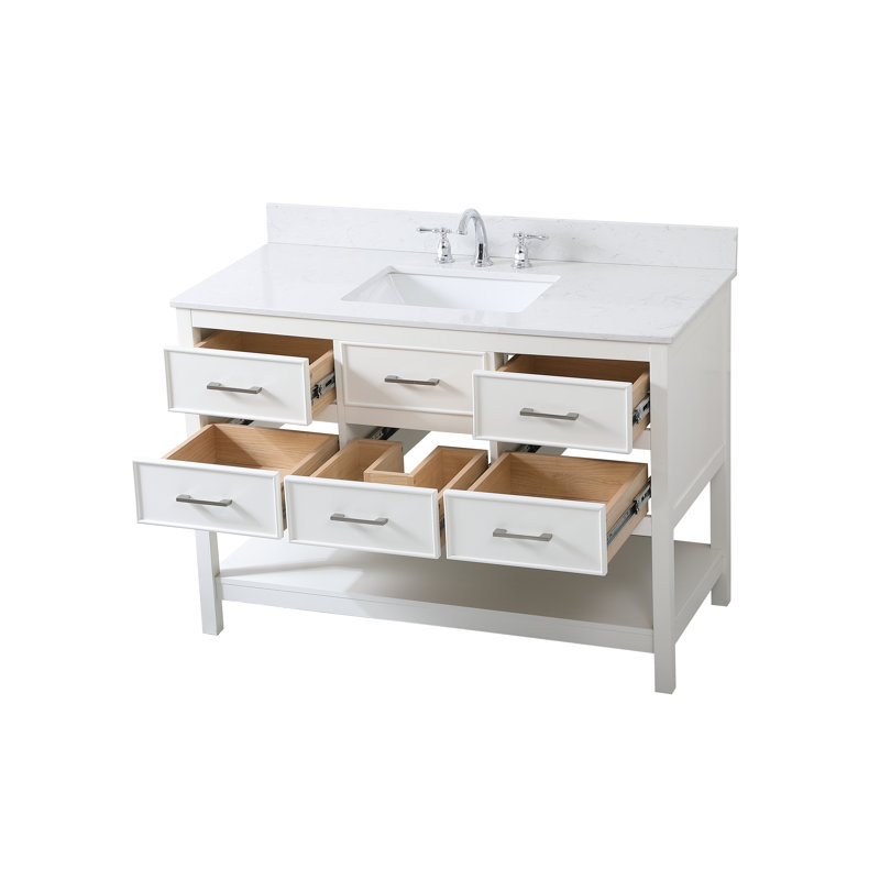 Ensemble de meuble-lavabo simple 48 po Sinclaire, Blanc
