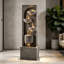 Fontaine d'intérieur/extérieur à 3 niveaux en cascade de 99 cm (39 po) résistante aux intempéries avec éclairage DEL