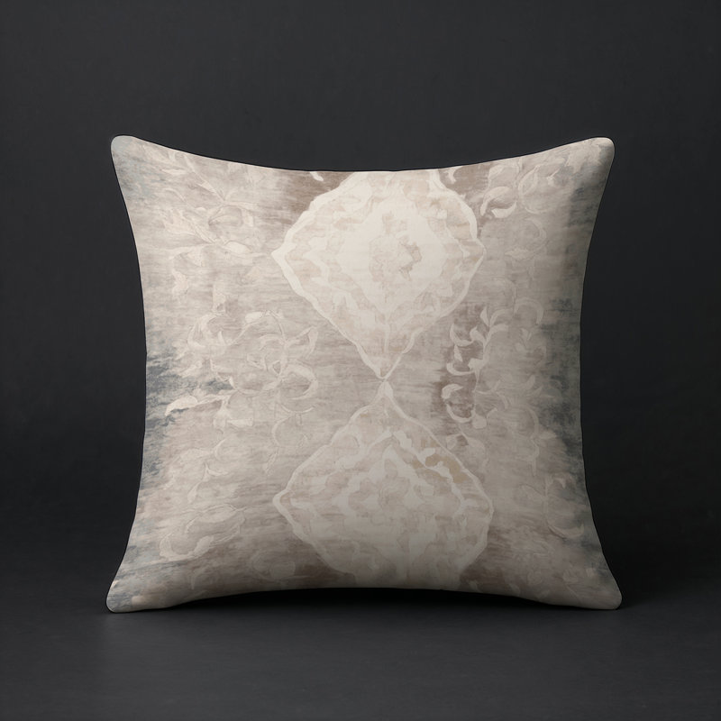 Coussin décoratif intérieur et extérieur Modern, Gris 1, Carré 20 po