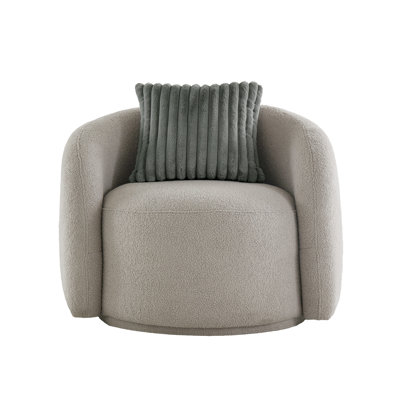 Chaise d'appoint Doniphan Modern Boucle