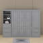 Grand lit escamotable avec tiroirs et tablettes-1916929940