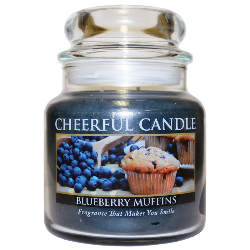 Bougie à pot à odeur bleuet gâteau