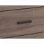 Table de chevet 2 tiroirs en panneau de fibres à densité moyenne avec finition chêne