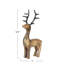 Mango Wood Standing Reindeer With Aluminum Antlers