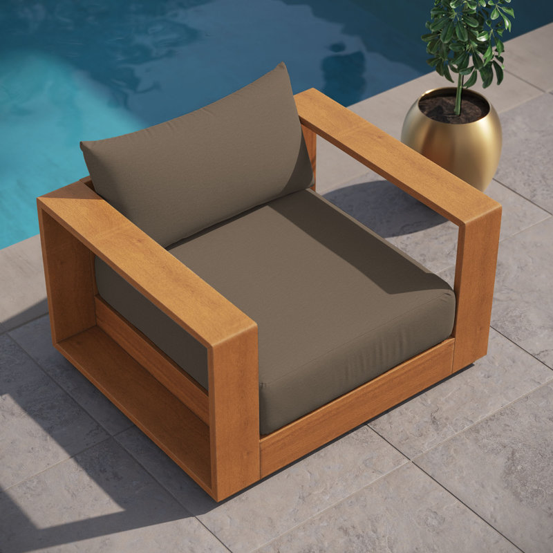 Tahoe Outdoor Patio Acacia Wood Chair