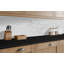 72 po. X 25 po. Plateau stratifié en marbre noir avec onglet droit-129787087-129787090-129787092