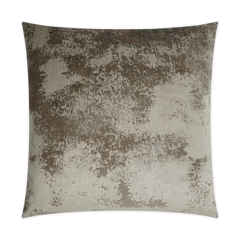 Grated Textured Reversible Throw Pillow, Taupe, Square 22"