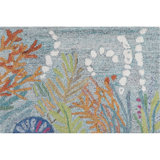 Reef Under the Sea Hand-Tufted Recycled Polyester Indoor/Outdoor Area Rug
