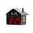 Night Light LED Alarm Clock House Shaped Clock Electronic Clock Multi Functional With Night Light Basic  Clock-132010044