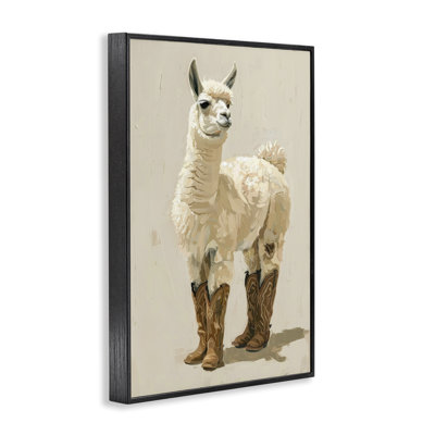 Lamb & Cowboy Boots Giclee Art by Petals Prints Design