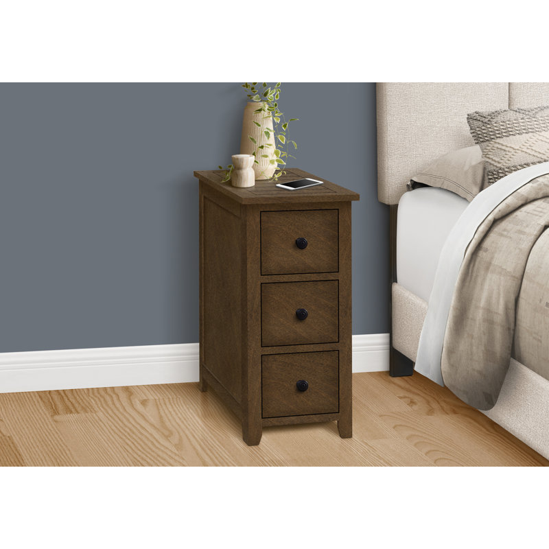 Solanus 3 - Drawer End Table, Brown