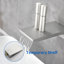 Ensemble de robinet de baignoire à cascade avec inverseur à haut débit et fixation murale Robinet de baignoire pour salle de bain Noir mat