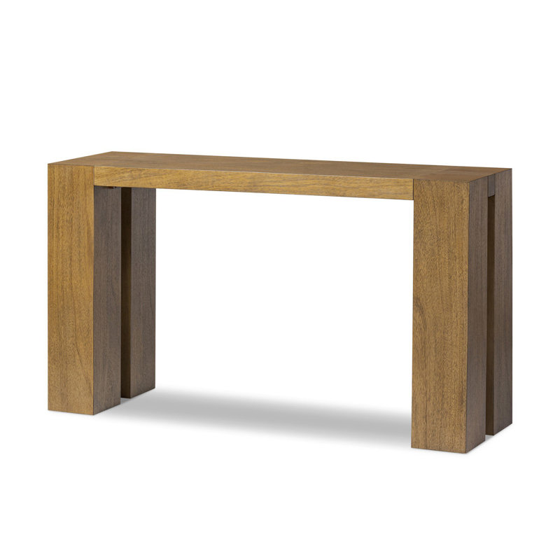 Emeli Console Table-Tawny Rubberwood Veneer