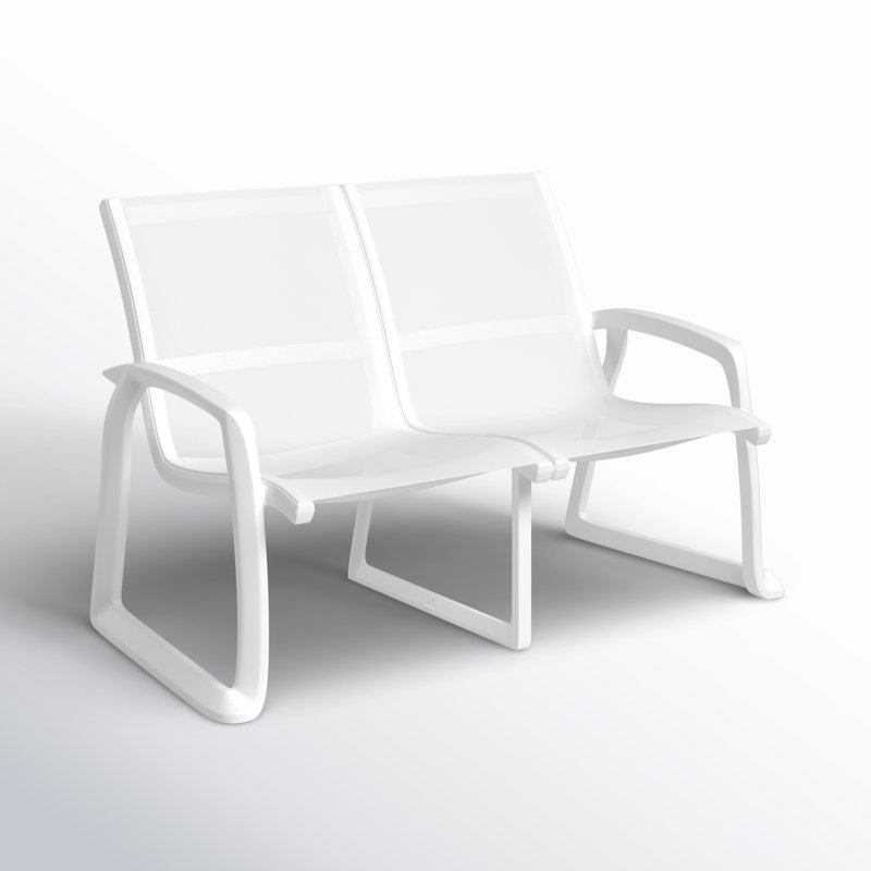 Farrah 53'' Wide Rectangle Loveseat, White
