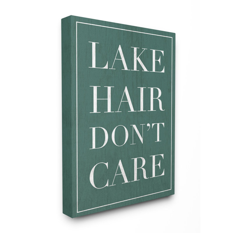 « the turquoise lake cheveux not care », impression, H 20 po x l 16 po x P 1,5 po, Toile