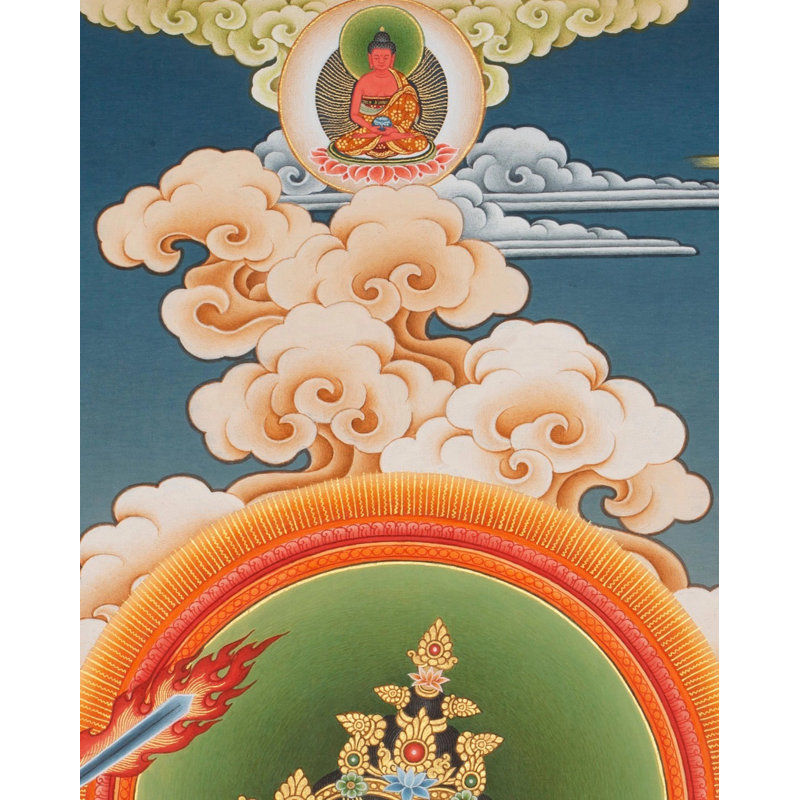 Manjushree Thangka (Brocadeless Thangka)