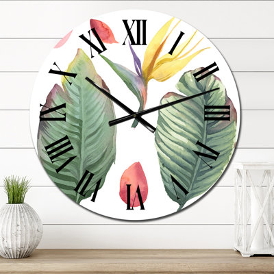 Horloge murale tropicale