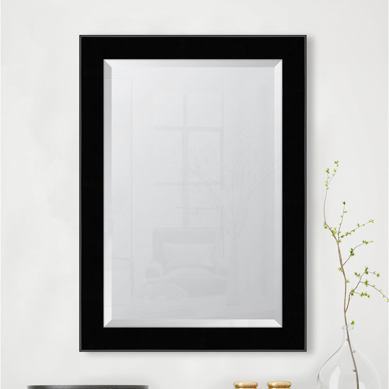 Mylene Wall Mirror, 42.5" H x 30.5" W, Black