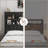 Metal Bed Frame with Bookcase Headboard-954591