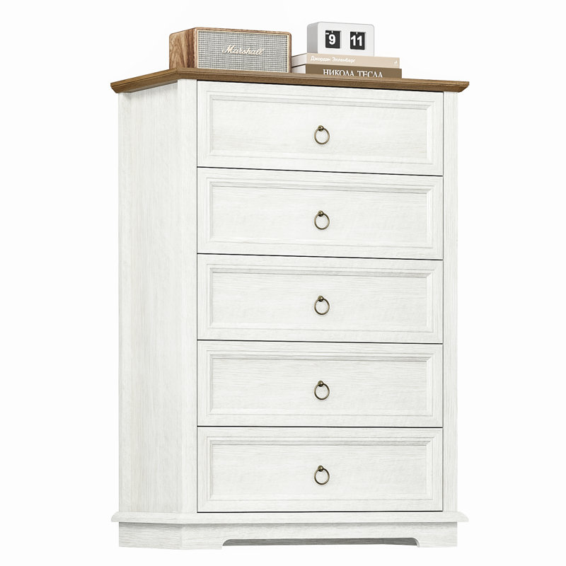 30 " W 5 - Drawer Dresser, White