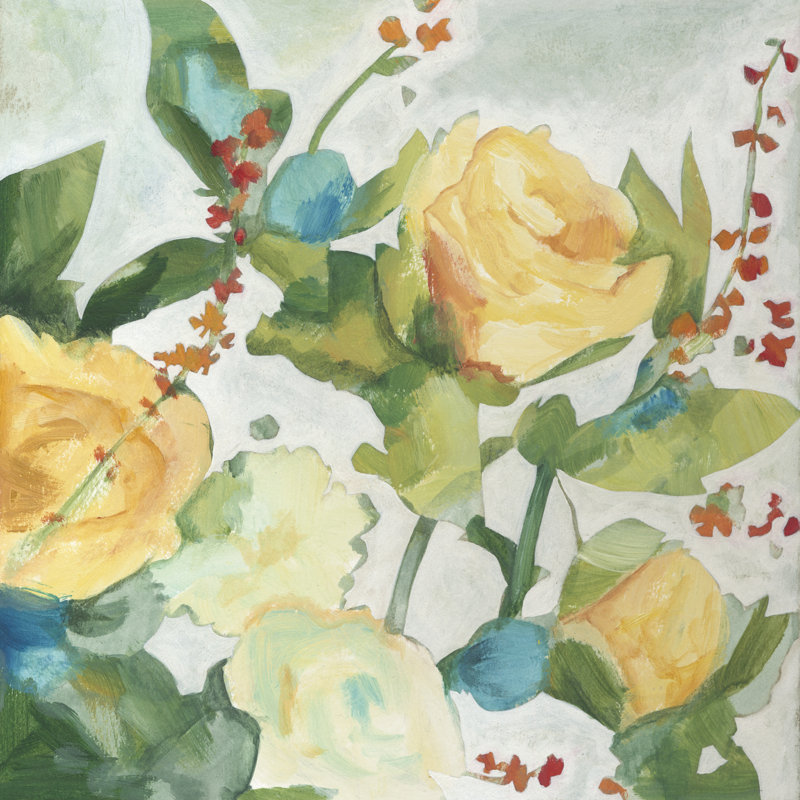June Bouquet I by Megan Meagher - Wrapped Canvas Painting, 76cm H x 76cm W