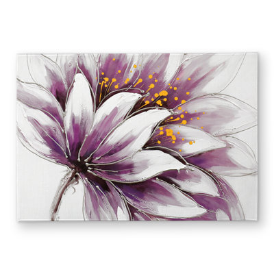 Purple flower Romantic Indoor Outdoor Door Mat | Home Decor