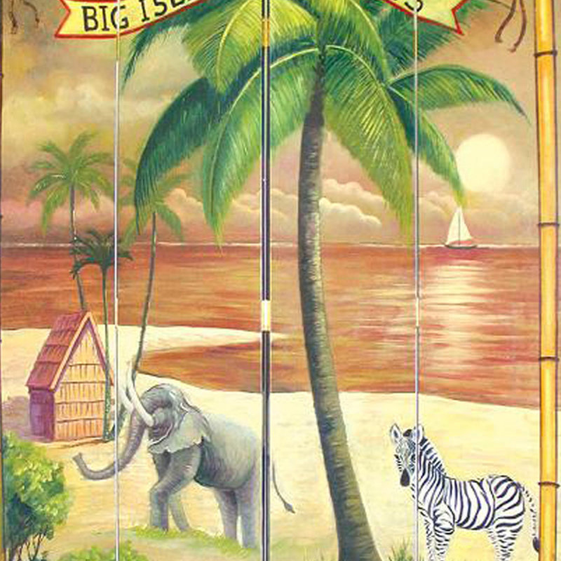 Paravent 4 panneaux Crotts Big Island